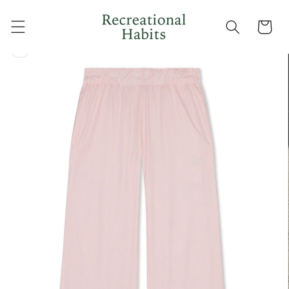 NWT Pink Striped ‘Boxer’ Pants - Picture 2 of 4